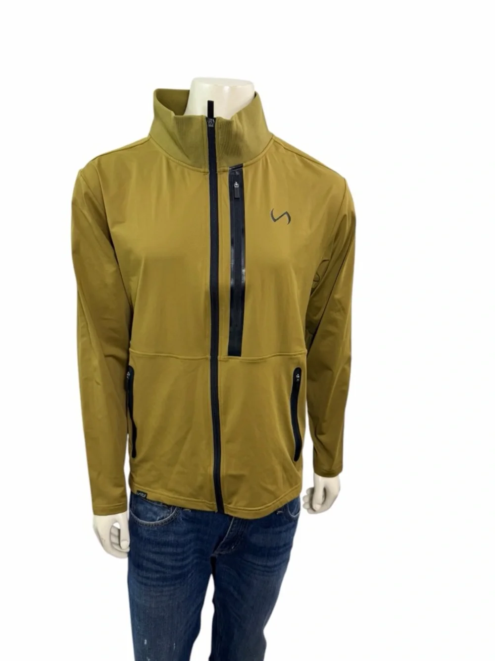 TLF Men’s Size Medium Infi-Dry Surge Training Long Sleeve Zip-Up Jacket Green